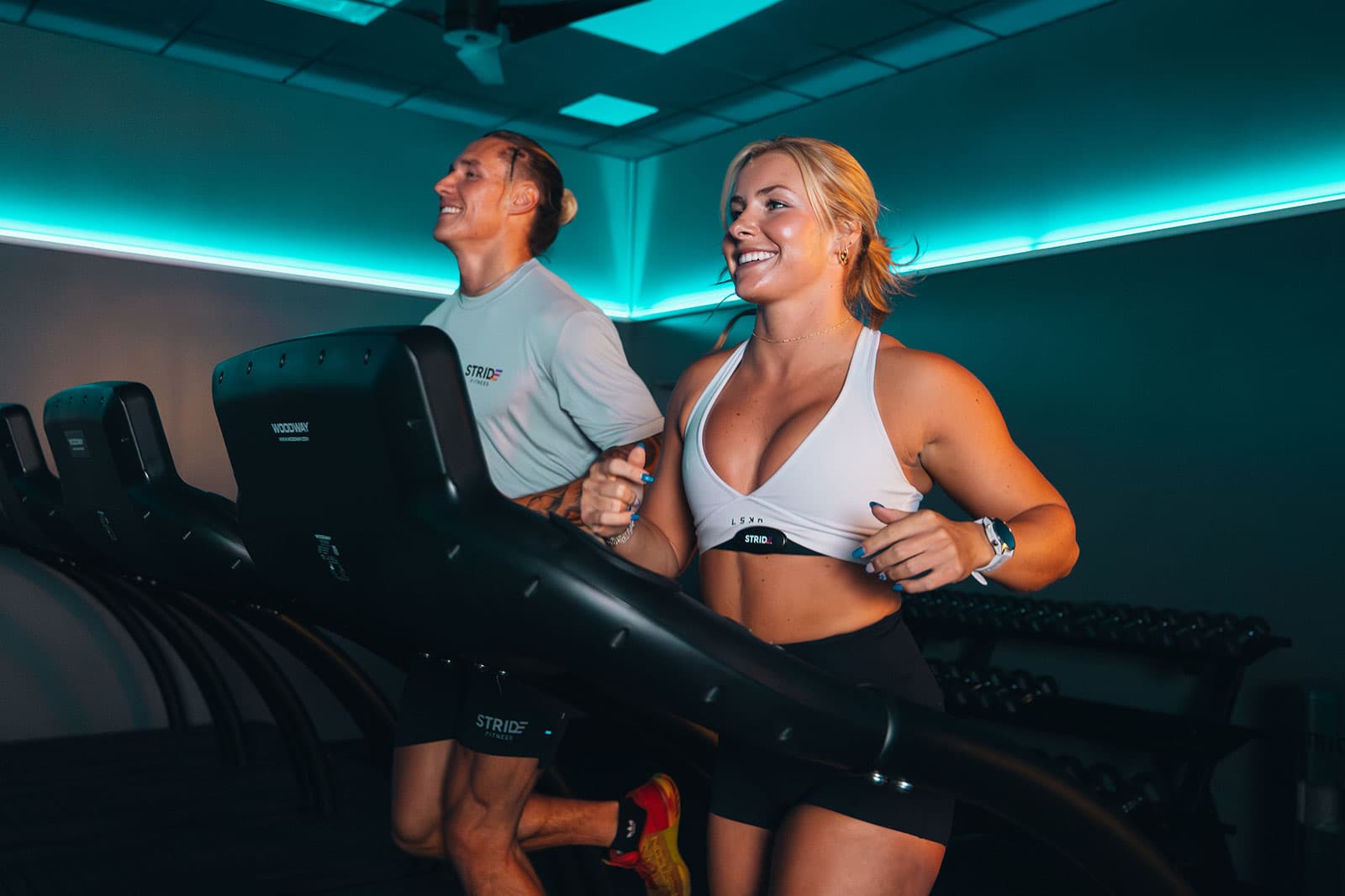 People working out at STRIDE